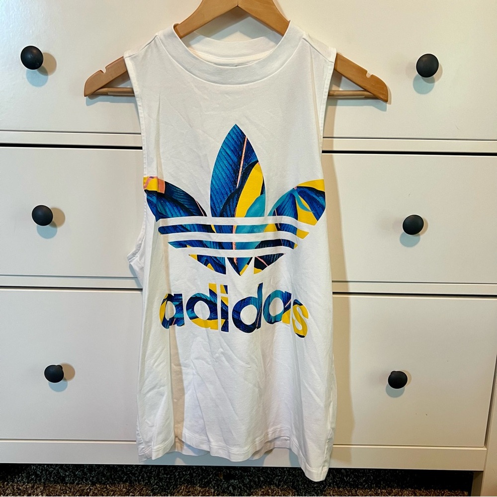 Women’s Adidas White Tank Top